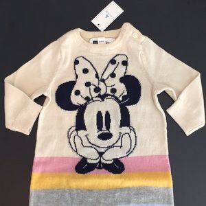 Baby Gap Disney Sweater Long-all Minnie Mouse